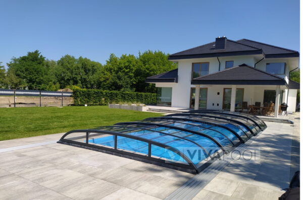 Dach basenowy ELEGANT 8,68 x 4,22 x 0,85 Zadaszenie eleganckie z poliwęglanu litego